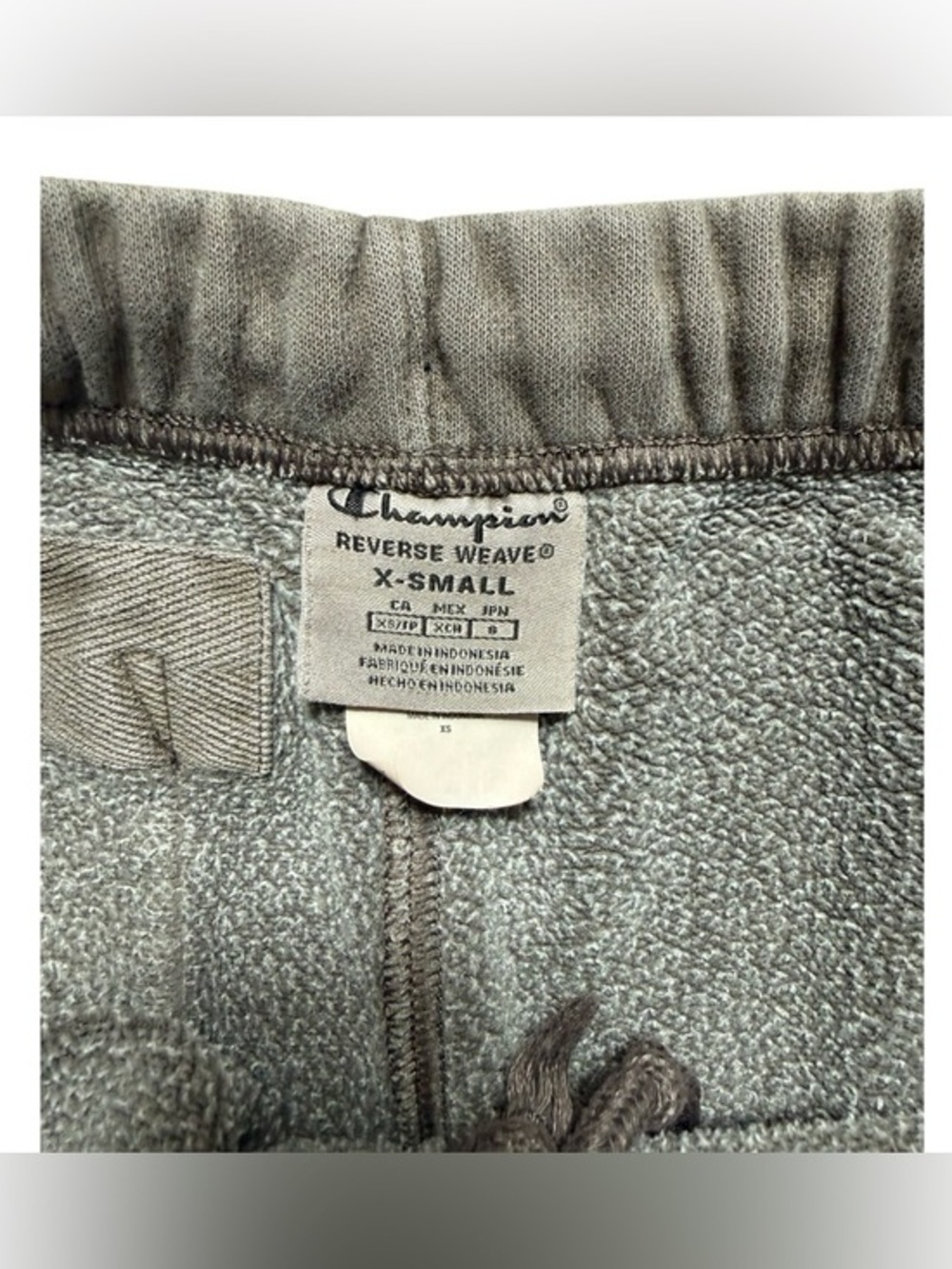 Champion Reverse Weave Acid Wash Joggers - Charcoal Grey - XS - Picture 5 of 5